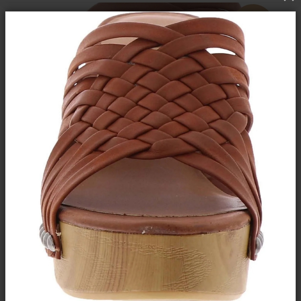 Lucky Brand Tellimi Platform Sandal, Brandy, Size 10 - Picture 3 of 6